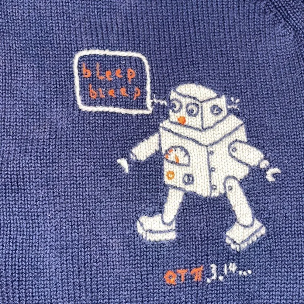 Gymboree‎ Robot Themed Shirt, Sweater and Matching Hat 12-18 months